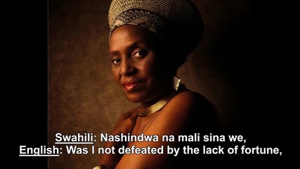 Miriam Makeba - 'malaika' - Original 1974 single with Swahili and English Lyrics.