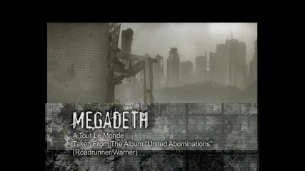 Megadeth-a tout le monde-