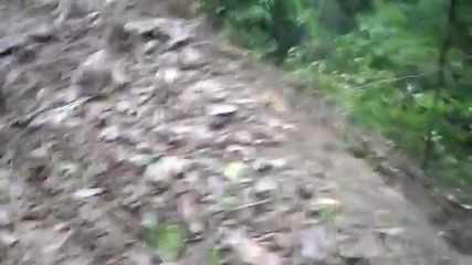 Ето как автобуса пада към пропаста.