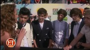 One Direction на оранжевия килим - Интервю за Et - Kids Choice Awards 2012