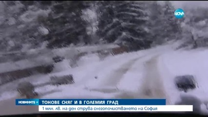 1 млн. лв. на ден струва почистването на снега в София