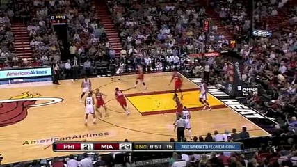 Philadelphia 76ers @ Miami Heat 90 - 99 [highlights] - 26.11.2010