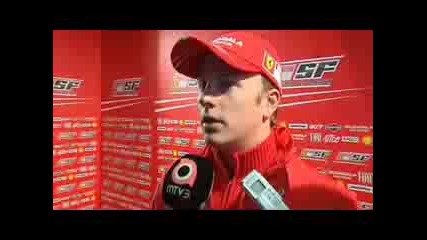 F - 2008 - Kimi Raikkonen Interview Finnish