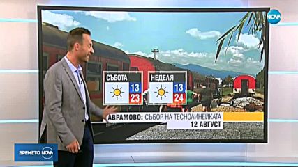 Прогноза за времето (10.08.2018 - обедна емисия)