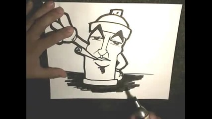 how to draw graffiti spray cans