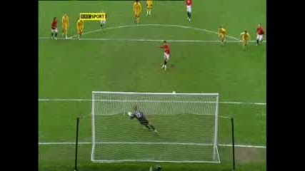 Ronaldo 2 - 1 & Dawson Redcard - Man Utd V Sp