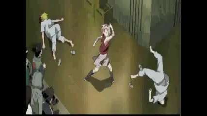 Sakura Slaps Sai and Naruto 