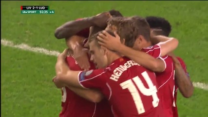 Ливърпул - Лудогорец (2:1) (шампионска Лига 2014/15)