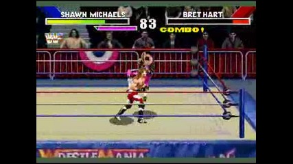 Wrestlemania: The Arcade Game - [ Bret Hart Vs. Shawn Michaels ] - High Quality