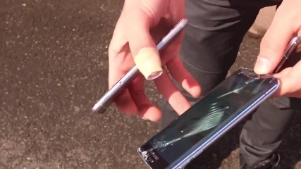 Tест за издръжливост - Samsung Galaxy S6 Edge vs Iphone 6