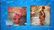 Nick Cannon and Twins Party Poolside