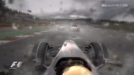 [f1 2010] Hamilton Spa wet race