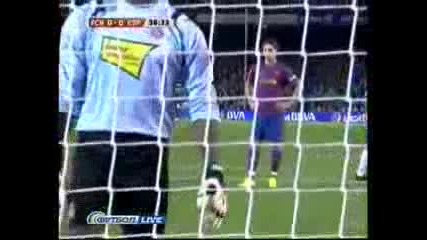 F.c Barcelona vs Espanyol 1 - 0 Goal Ibrahimovic 38 (12.12.09) 