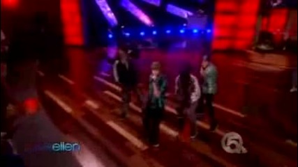 Justin on Ellen - one time & Favourite girl