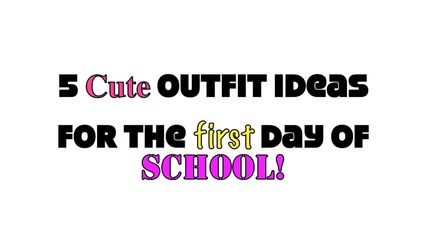 Cute First day of school outfit ideas!