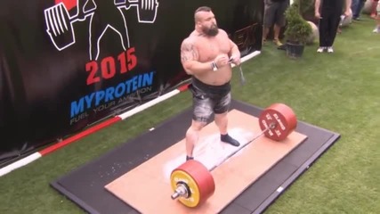 Eddie Hall прави мъртва тяга с 463 кг. - Световен рекорд 2015