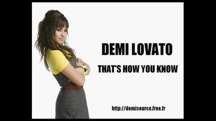 Demi Lovato - Thats How You Know
