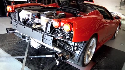1000 коня Twin Turbo Ferrari F430 Spider