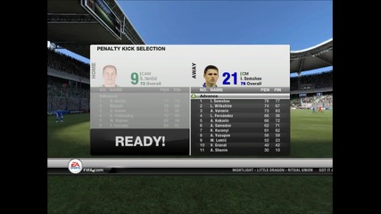 Lokomotiv - Dinamo Moskva Penalty kick (fifa12)