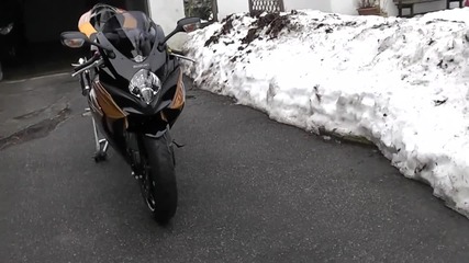 Walk around Gixxer Gsx-r 1000 K8 Schwarz Gold Bos Superbike
