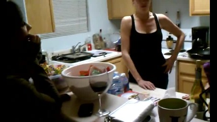 Female Cinnamon challenge
