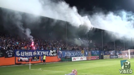Сектор Б по време на мача Литекс срещу Левски 04.10.2015