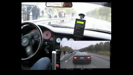 Ауди S2 vs Ямаха Fzr1000