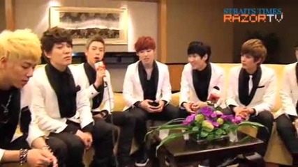 Block B interview in Singapore ~ Part 1 (05.01.12)