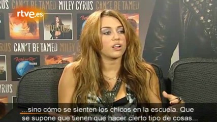 Miley Cyrus talk about Cant Be Tamed 