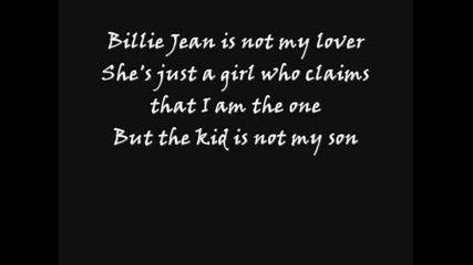 Michael Jackson - Billie Jean lyrics (hq)