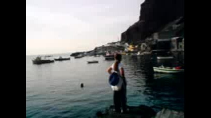 Амуди пристанището на Ia - Santorini