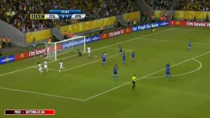 Confederations Cup Italy vs Japan 0-1 Honda 21'