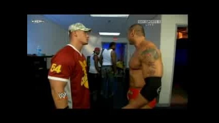 John Cena & Cryme Time (+ Batista) Backstage