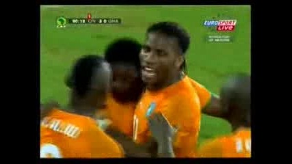 15.1.2010 Кот Дивоар - Гана 3 - 1 Кан Група B 
