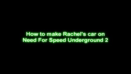 How To Make Rachell s Car