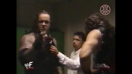 Kane & The Undertaker Backstage Interview 7/12/99