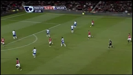 30.12.09 Man Utd & Wigan 5:0 Wayne Rooney goal 