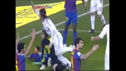 Barcelona vs Real Madrid 2-2 - Серхио Рамос отменен Редовен гол 25.01.2012