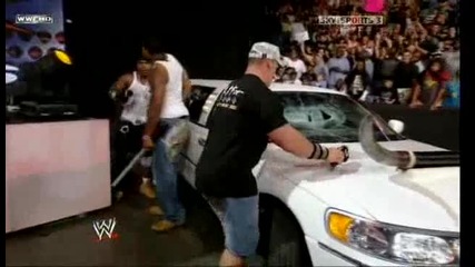 Wwe John Cena И Cryme Tyme потрошават лимузината на Jbl {hq!} 07.07.08