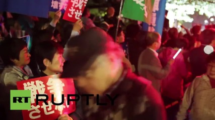 Japan: Anti-war protesters continue to rally in Tokyo against new military laws