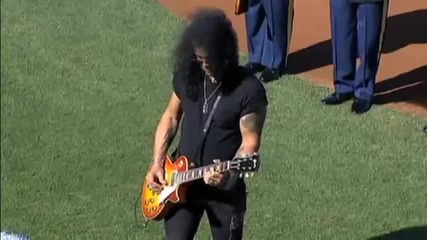 Slash - Plays National Anthem