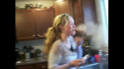Funny Cinnamon Challenge freakout