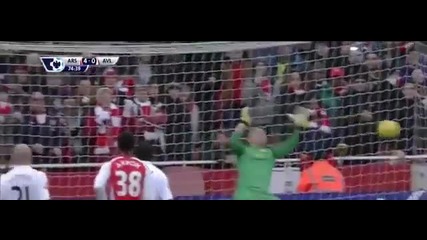 Арсенал - Астън Вила - [premier League] 5:0 01.02.2015