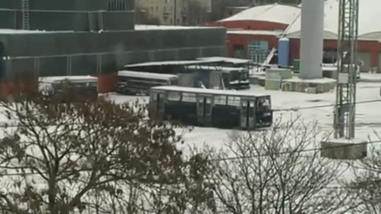 Дрифт с автобус Икарус