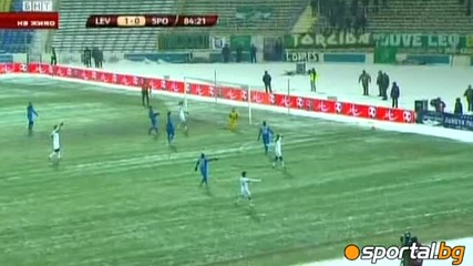 Спортинг на колене пред Левски (левски 1:0 Спортинг) 