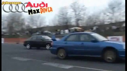 Subaru Impreza Wrx Sti vs Audi 80 Turbo