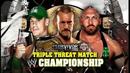 Wwe Survivor Series 2012 Wwe Title Triple Treath John Cena vs Ryback vs Cm Punk