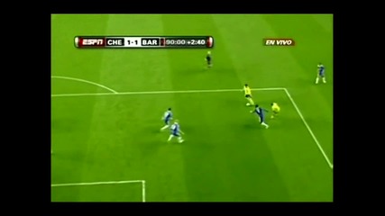 Chelsea - Barcelona Gol de Iniesta ( 2009 Uefa Champions League Semifinal) Mayo 6 09. 
