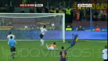 Barcelona vs Hospitalet 9-0 - All goals 22.12.2011 Copa del Rey