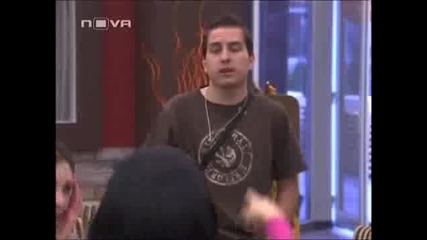 Скандала между Елеонора и Давид - Big Brother Family 16.04.2010 